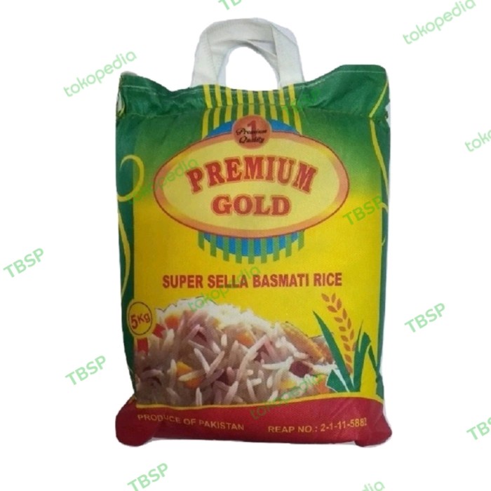 

Beras Basmati Premium Gold Super Sella Basmati Rice Beras Khusus 5 Kg