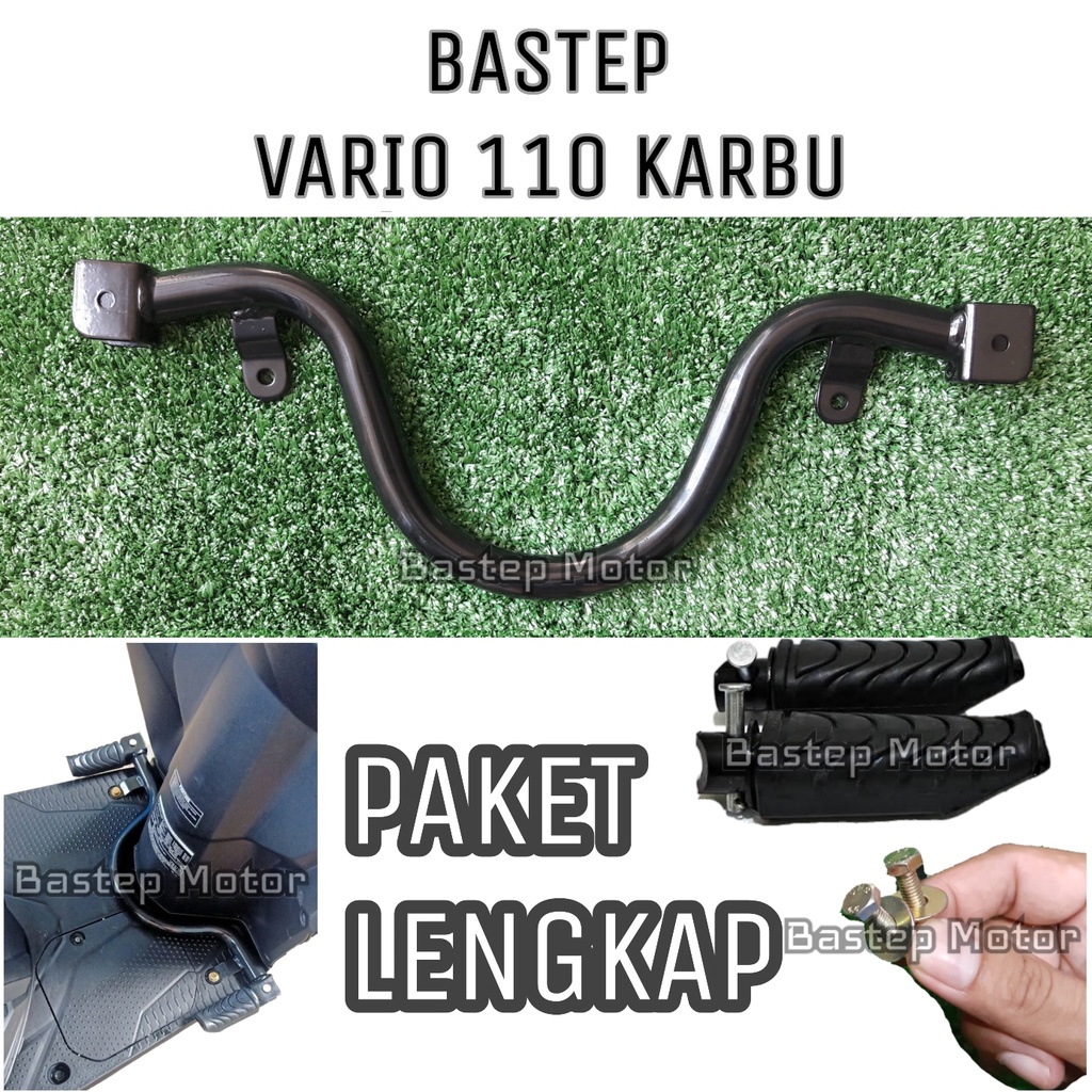 PIJAKAN KAKI BASTEP FOOTSTEP HONDA VARIO 110 KARBU LENGKAP