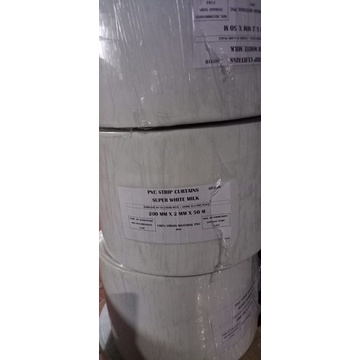 PVC Strip Curtain Putih Susu 20cm