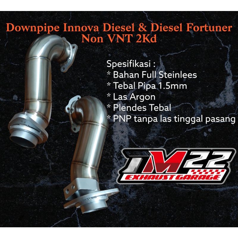 Downpipe Innova Diesel 2kd