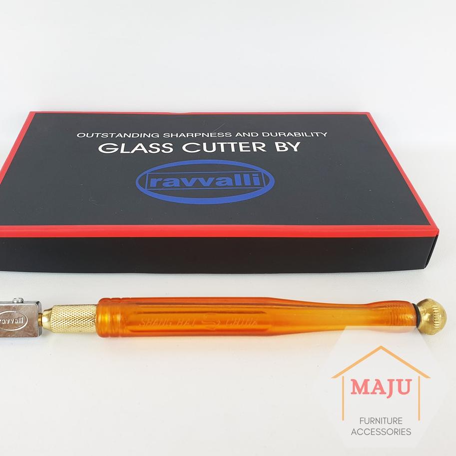 ㊡ Pemotong Kaca TOYO / RAVVALLI Pisau Glass Cutter Alat Potong (TC-90) Asli Original ↯