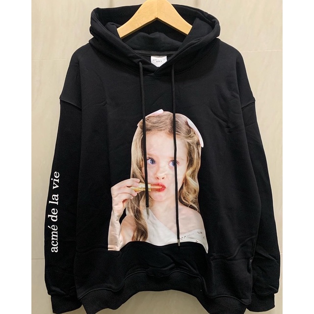 Hoodie ADLV girl lipstick original second thrift preloved