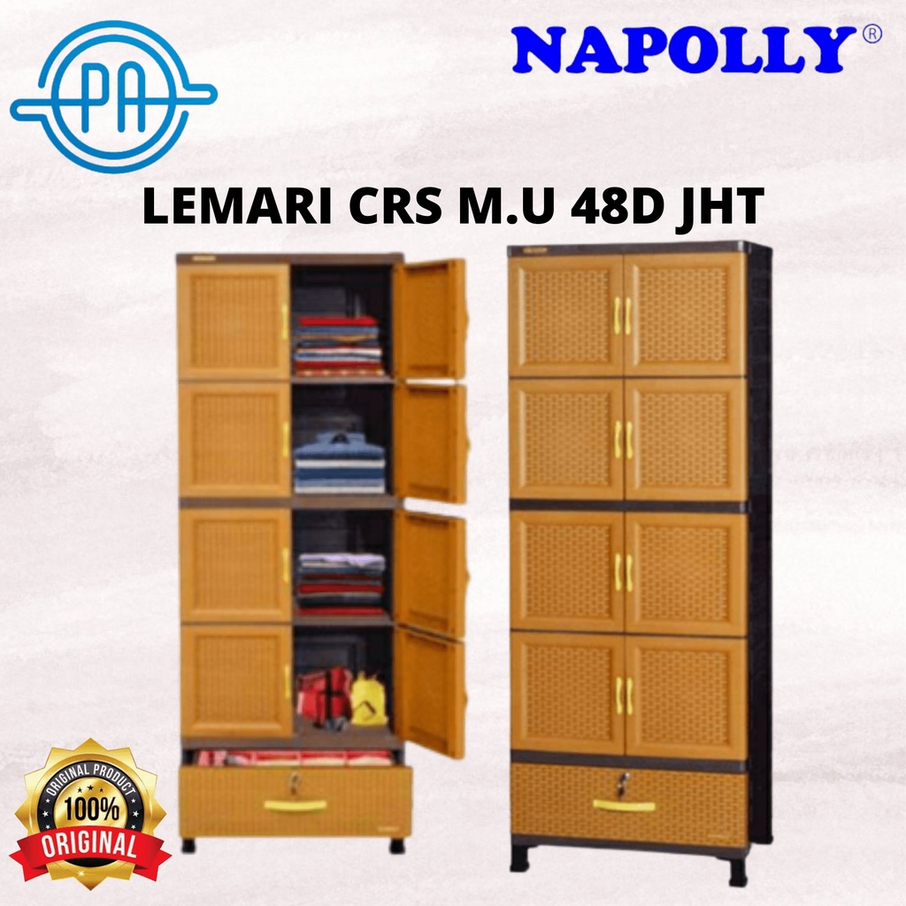 LEMARI NAPOLLY 4 SUSUN 1 LACI ( CRS M.U 48D JHT )