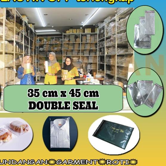 

35 x 45 cm Plastik OPP TEBAL Double Seal (100 lbr) (lem/seal)