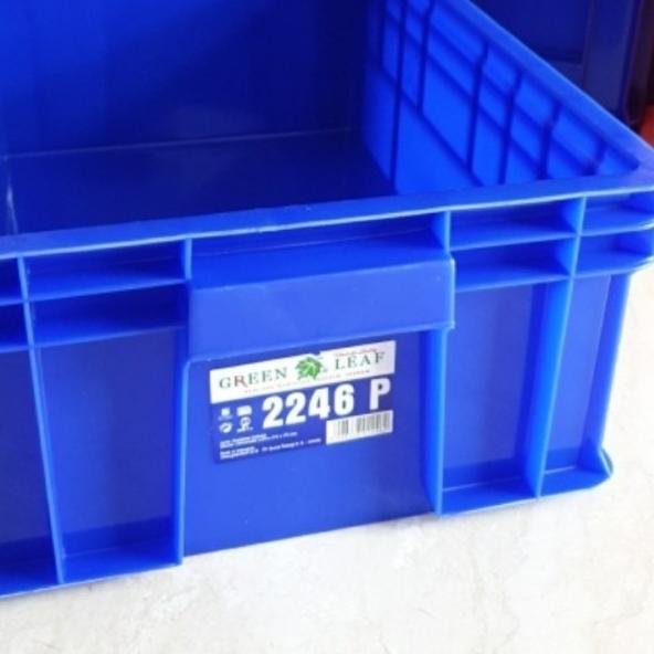 

Container Box 2246P Green Leaf / Krat Industri 2246 P Kotak Spare Part