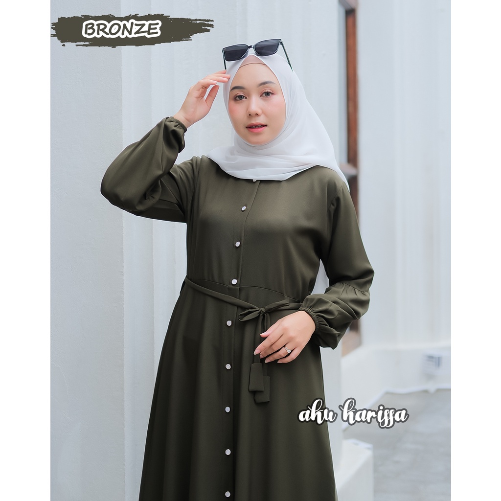 Gamis Polos Kekinian Aku Karissa - Vievie dress Ori Akukarissa