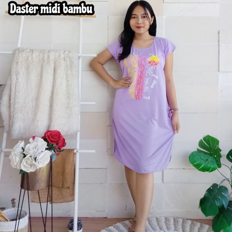 Daster BAMBU Midi Bali Kain Halus