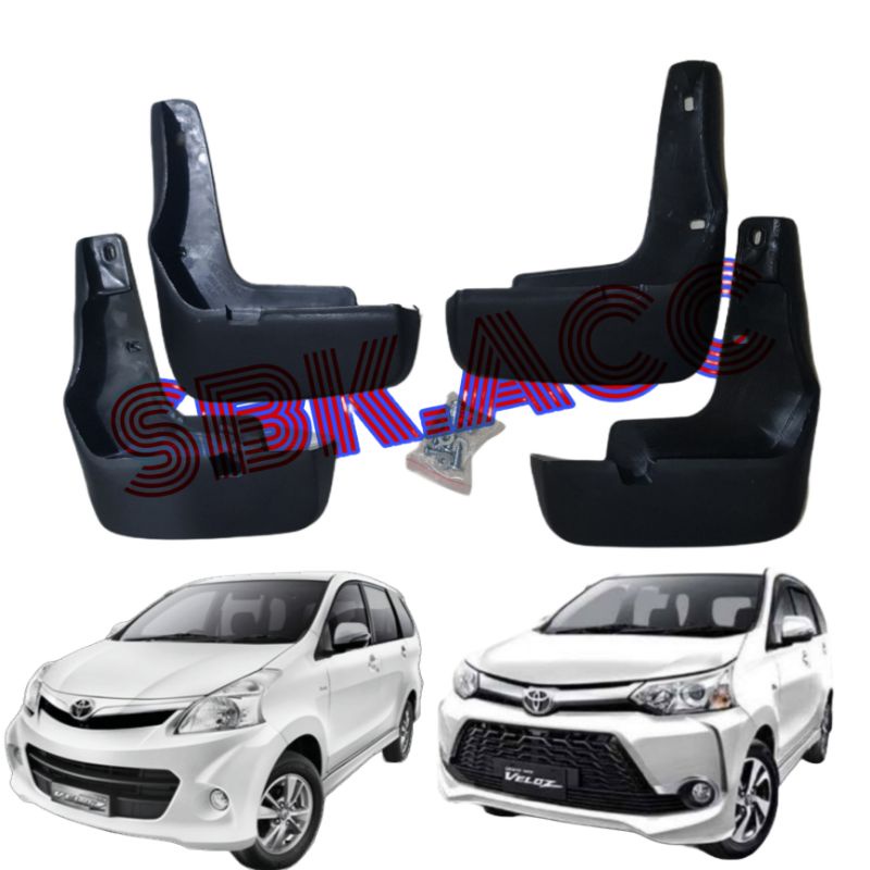 Mud Guard All New Avanza Veloz 2012 2013 2014 2015 2016 2017 2018 / Mudguard All New Avanza Veloz / 