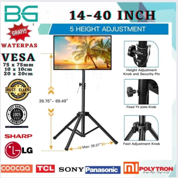 bracket standing tv  bracket stand tv  bracket tv stand 14 - 40 inch Murah