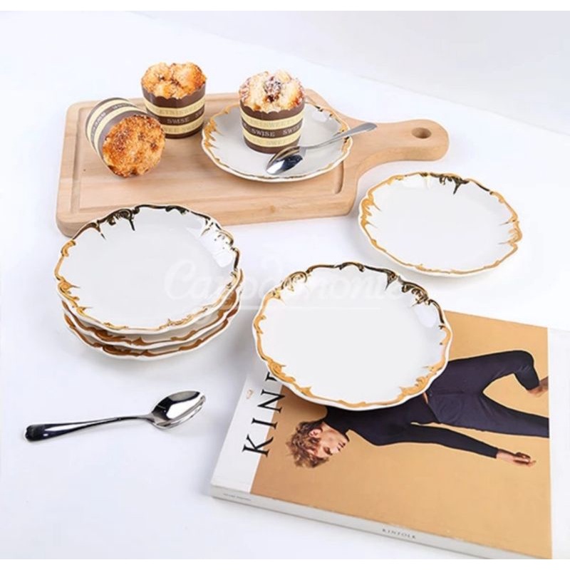 Piring kue Keramik (6pcs) Capodimonte