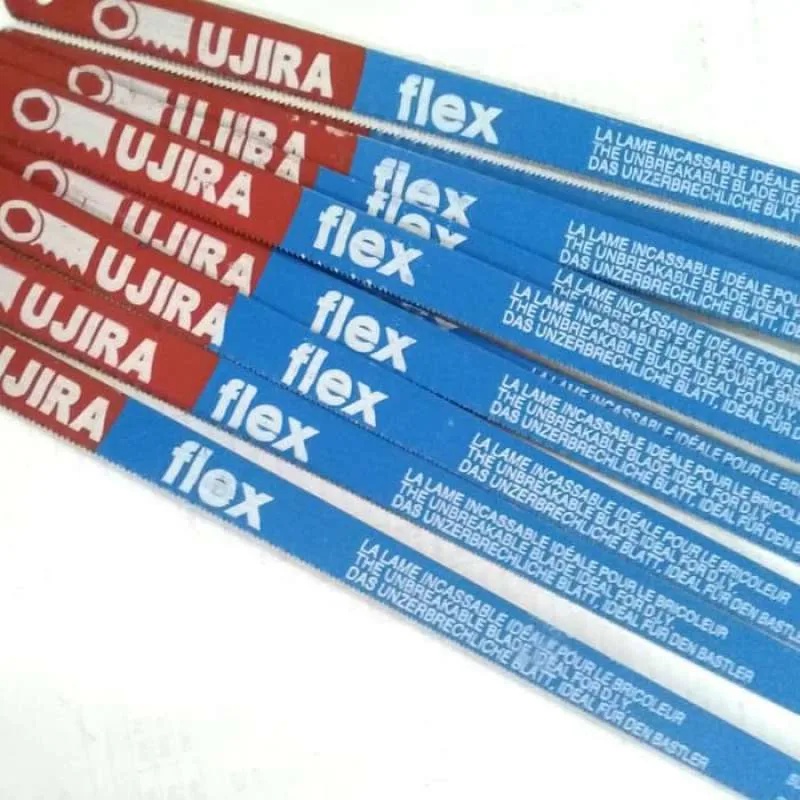 UJIRA Mata Gergaji Besi 12 Inch 24T Mata Potong Kayu Plastik Pipa Metal Flex Hacksaw Blade 12&quot; hand saw blade