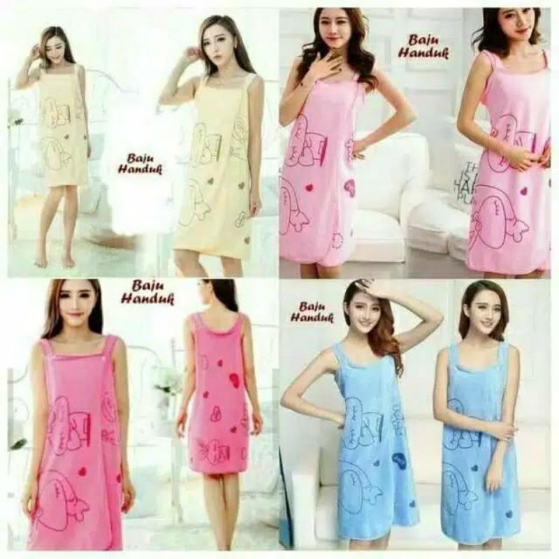 DEWASA BESAR BAJU HANDUK KIMONO / TOWEL MANDI RENANG
