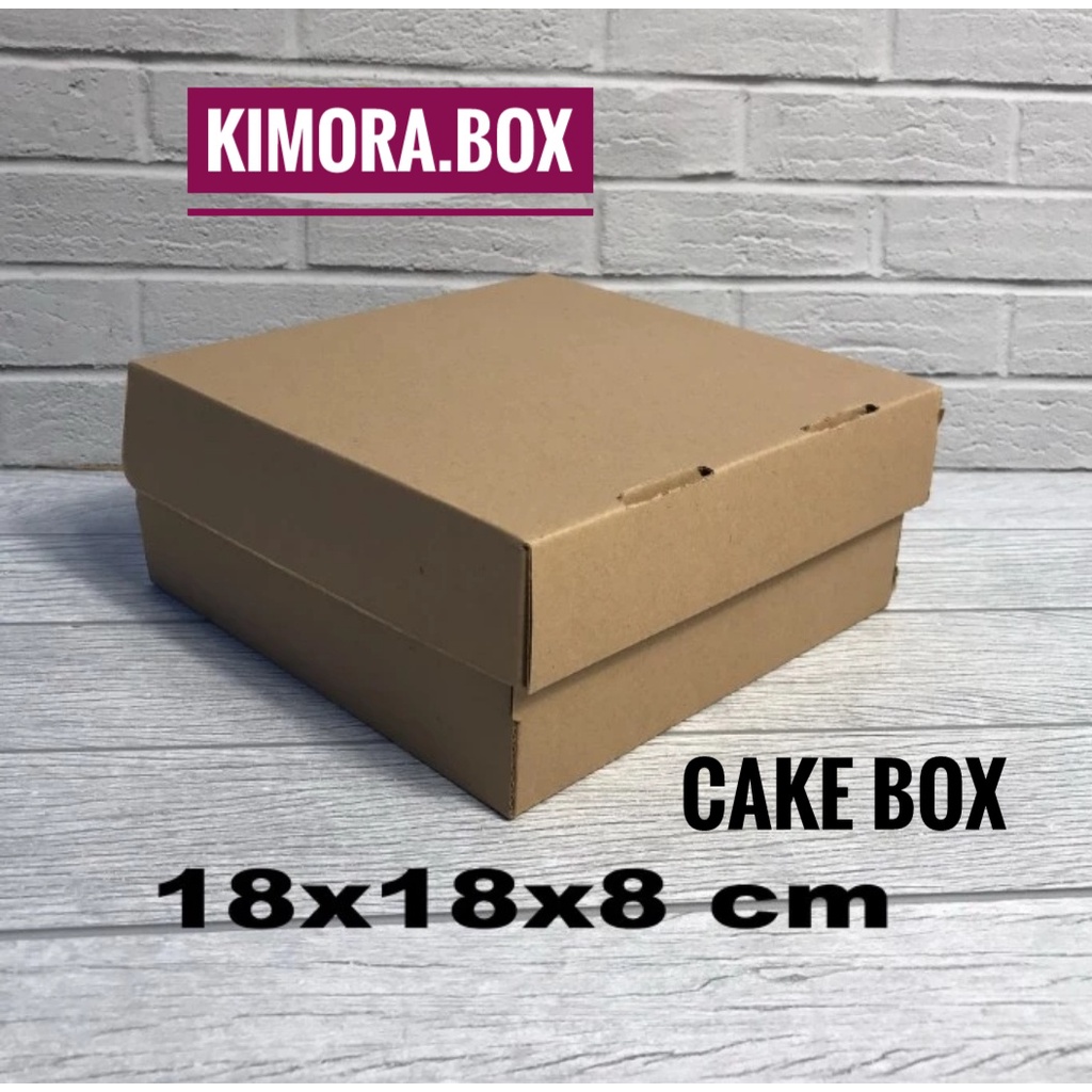 

KARDUS/KARTON/BOX UK.18x18x8 cm.......model kardus diecut cake box