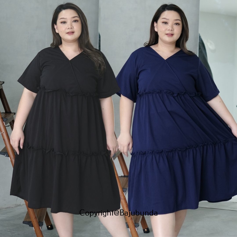 LD 130 Dress Kondangan Big Size Baju Jumbo LYODRA Bajubunda
