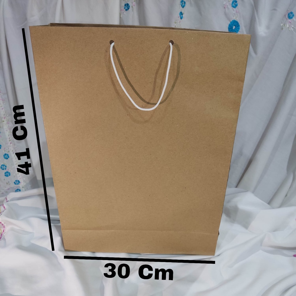 Paper Bag Besar Motif Polos 41x30x10cm