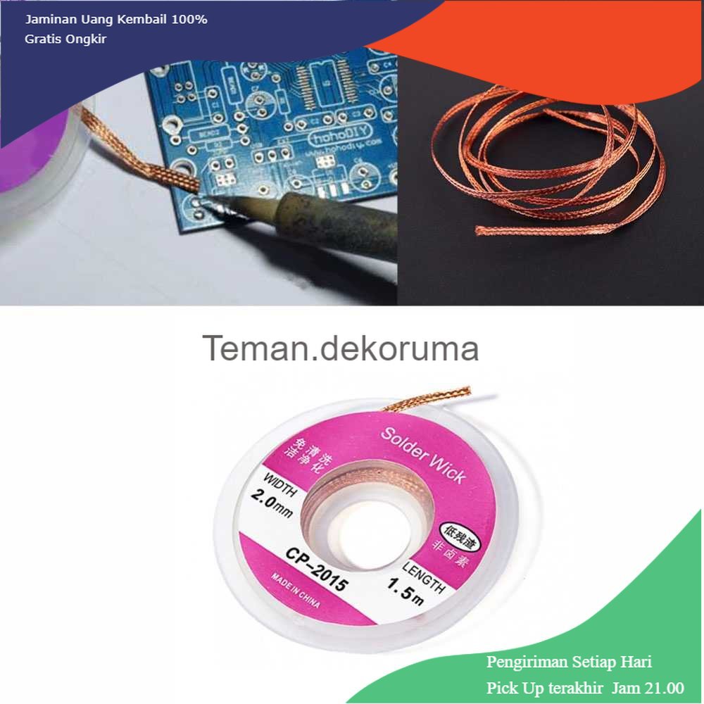 TD - PR2 Pita Pembersih Timah Solder Wick 2.0mm 1.5 meter - CP-2015