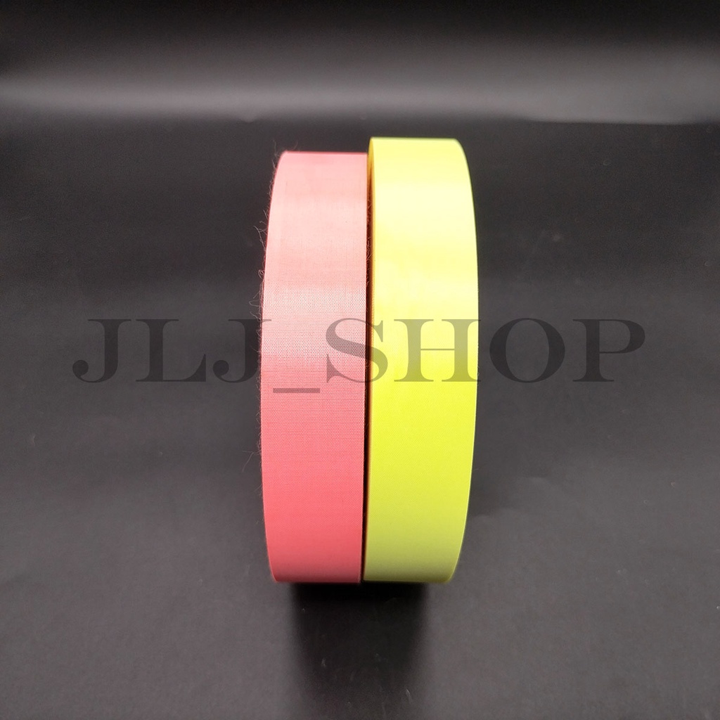 Pita Scotlight Kain / Relfektor Kain 2,5 Cm HIJAU DAN ORANGE (harga per meter)