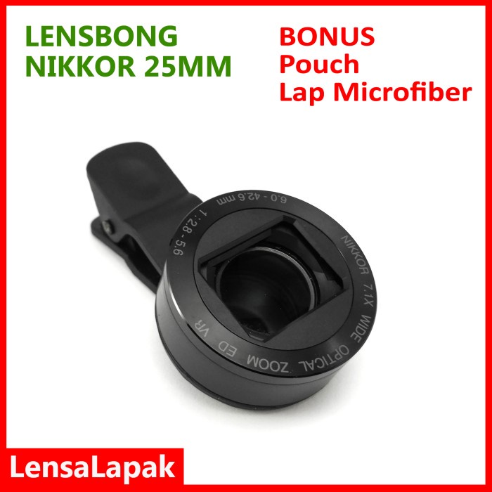 Lensbong Prosumer Lensa Macro Makro 25mm for HP Handphone Smartphone