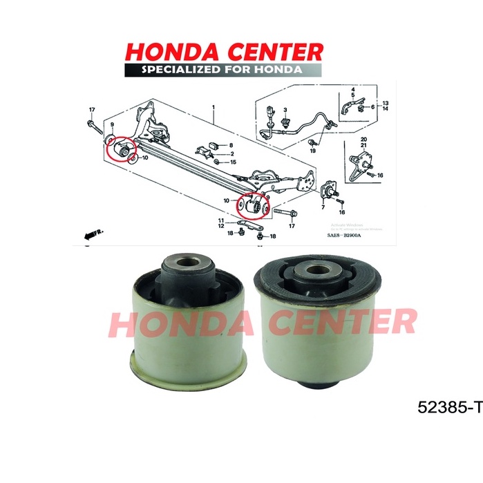 bushing bush bosh bos karet lower arm sayap  roda belakang honda brio mobilio hrv brv freed jazz s rs ge8 gk5 2008 2009 2010 2011 2012 2013 2014 2015 2016 2017 2018 2019 2020  city gm2 gm6 2009 2010 2011 2012 2013 2014 2015 2016 2017 2018