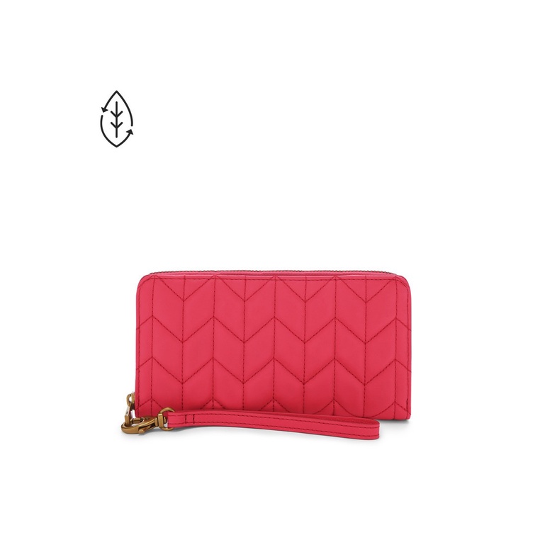 Logan RFID Zip Around Cherry