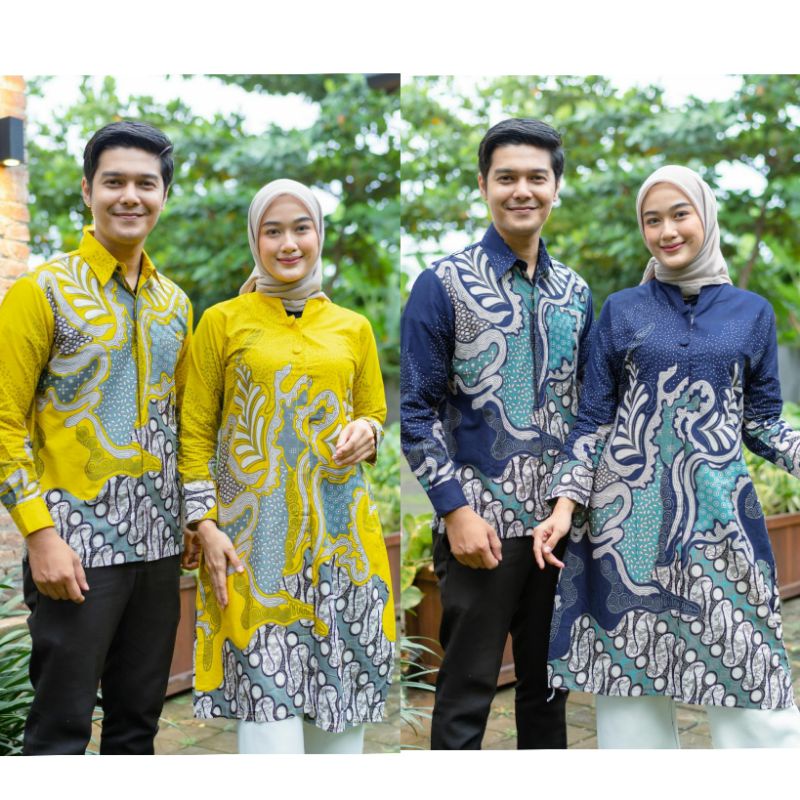 BATIK COUPLE TUNIK KEMEJA SERAGAM KANTOR BATIK GURU KATUN HALUS