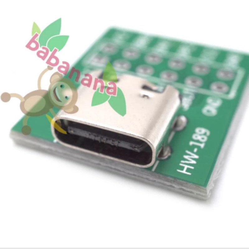 Type-C USB To PCB Adapter Converter DIP connector Solder Pinboard