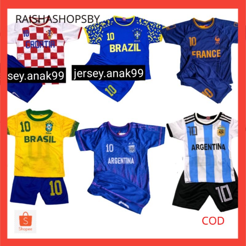 Kaos bola TERBARU JERSEY ANAK PIALA DUNIA