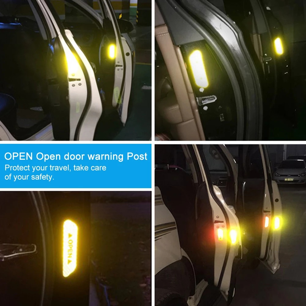 Stiker Reflektif Peringatan Buka Pintu Mobil
