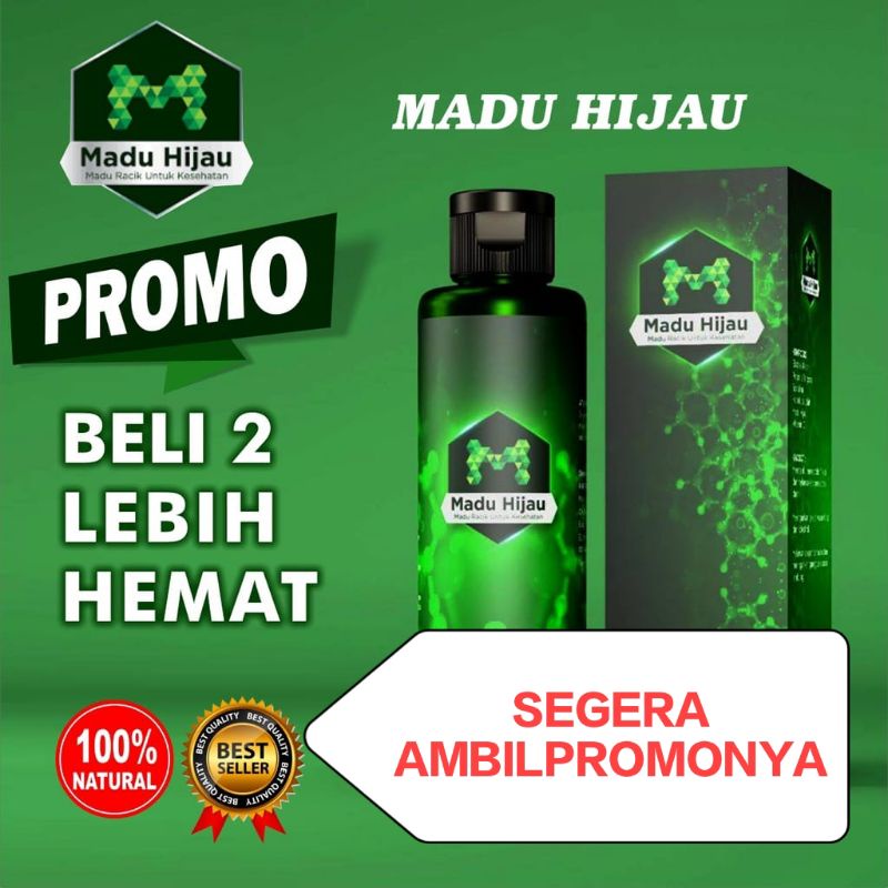 Jual Promo Madu Hijau Original 100 Herbal Asam Lambung Maag Kronis