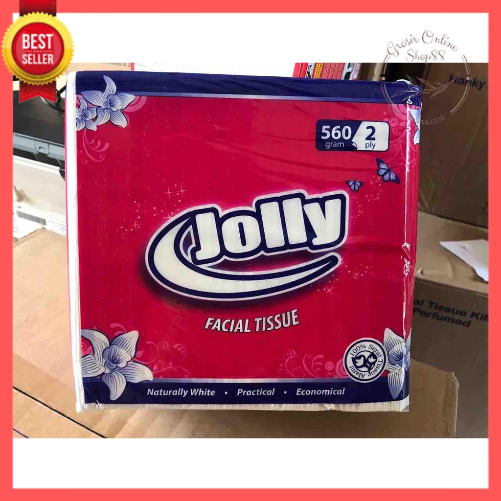 GOS -E314- Tissu Jolly Kiloan 560gr - Tissue Wajah 2 Ply - Facial Tisu Jolly Kiloan