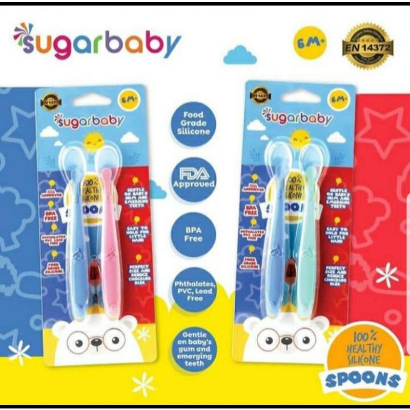 Sugar Baby Silicone Spoon/ Sendok Silikon Bayi