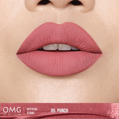 Jual Omg Oh My Glam Matte Kiss Lip Cream Punch G Shopee Indonesia