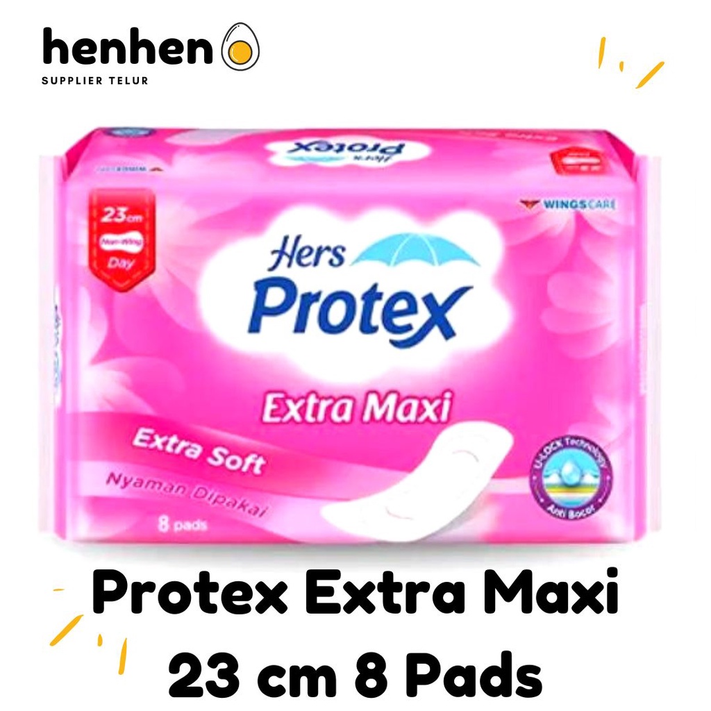 HERS PROTEX EXTRA MAXI NON WINGS 23 CM