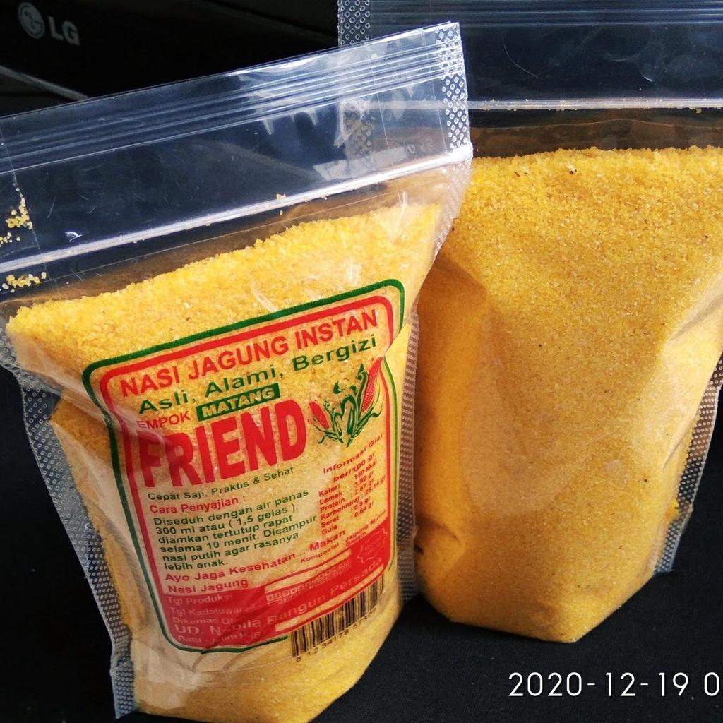 

Nasi jagung Instan 500.gram. Makanan kesehatan pengganti nasi Untuk diet & Mencegah diabetes