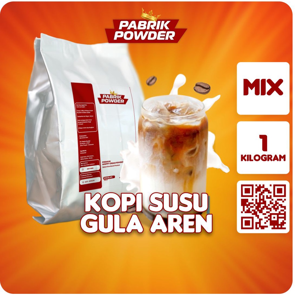 Powder Kopi susu gula aren 1000 gram