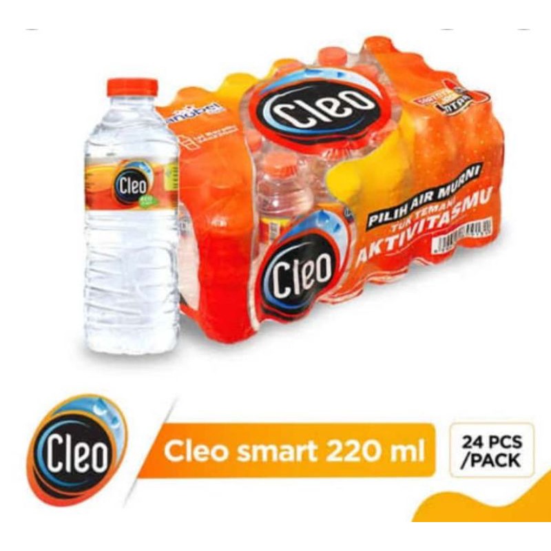 

Cleo botol mini 220 ml isi 24
