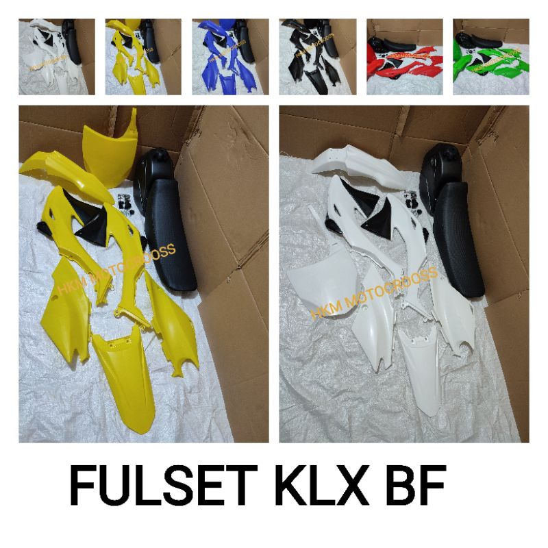 body fulset trail klx bf 2015 bodi fullset klx BF 2015 bodi set lengkap body full set klx bf sayap j