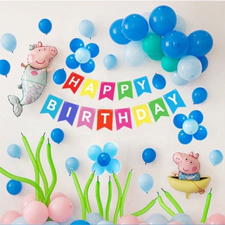 Image of thu nhỏ Set paket balon dekorasi ulang tahun anak dekorasi ultah happy birthday party tema Spider-Man balon karakter ulang tahun H943 #5