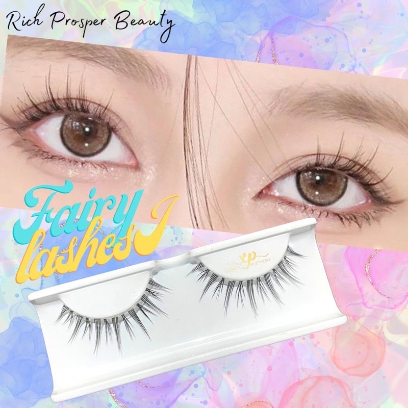 PILIH VARIASI FAIRY - Air False Eyelashes Comic Eye Japanese Fake Eye Lashes Extension Clear Band Natural Nude Makeup Little Devil koo