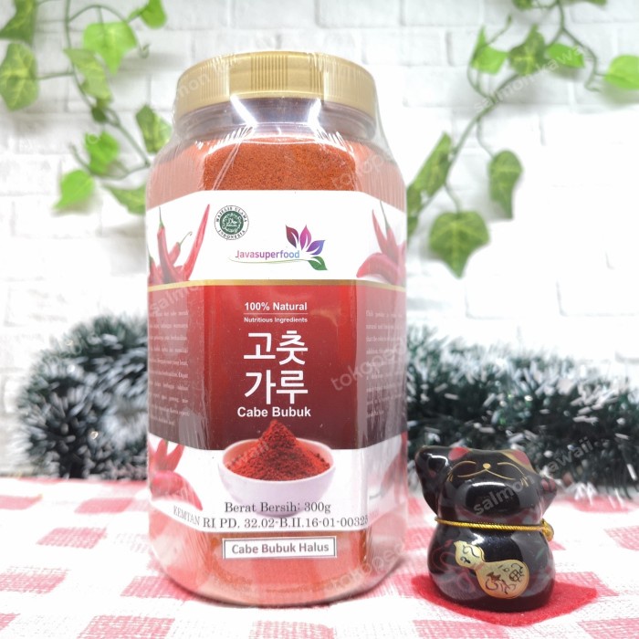 

NEW GOCHUKARU CABE BUBUK KOREA HOT PEDAS HALUS DAN KASAR 300G KIMCHI - gochukaru halus