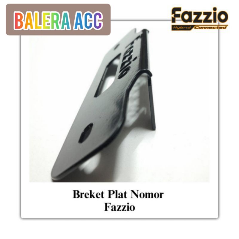 Breket Plat nomor Fazzio Dudukan Plat Nomor Motor fazzio Tebal Anti Getar