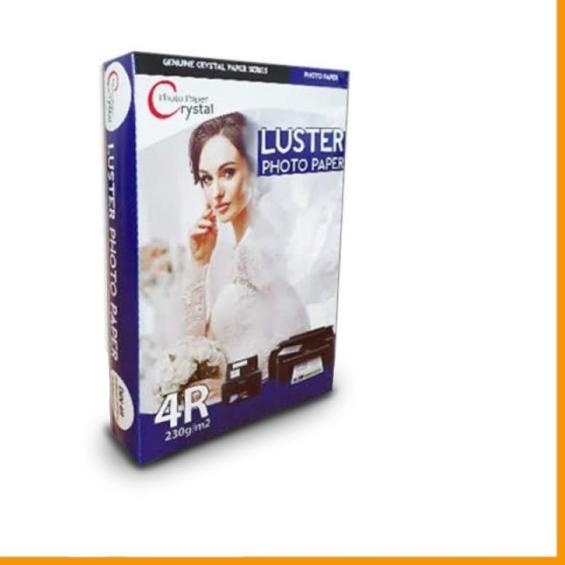 

Crystal Profesional Luster Photo Paper 240g 4R Isi 100 Lbr untuk PM520