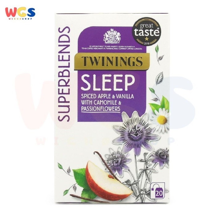 

TWININGS TEA SLEEP SPICED APPLE VANILLA WITH CHAMOMILE 20 BAGS