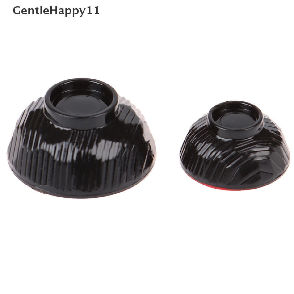 GentleHappy 4Pcs 1:12 Dollhouse Miniature Plastic Black Bowls Doll House Kitchen Decoration id
