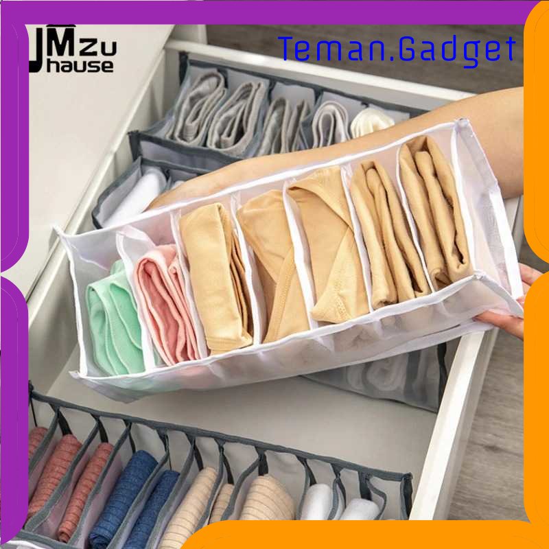 TG-TRV UMZuhause Kotak Sekat Pakaian Organizer Storage Bra Box 7 Grid - M1467