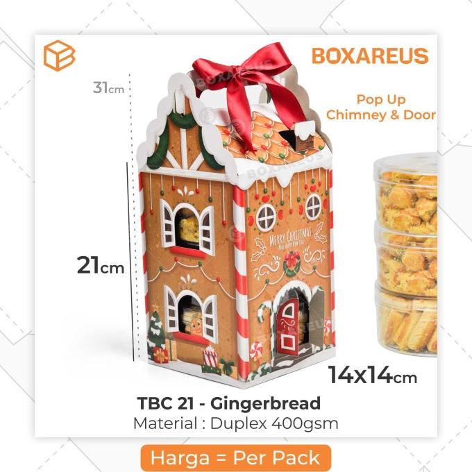 

Box Toples Natal Kotak Kue Christmas Gift Kemasan Packaging | TBC 21