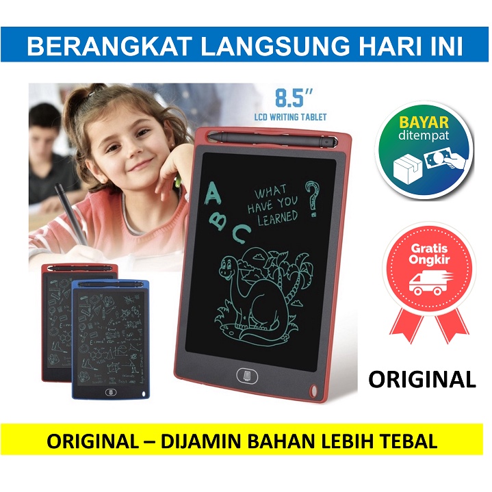 

Papan Tulis LED Writing Tablet Drawing Board tab Alat Pen Layar 8.5 inch digital anak Sekolah mainan Gambar Lukisan Edukasi