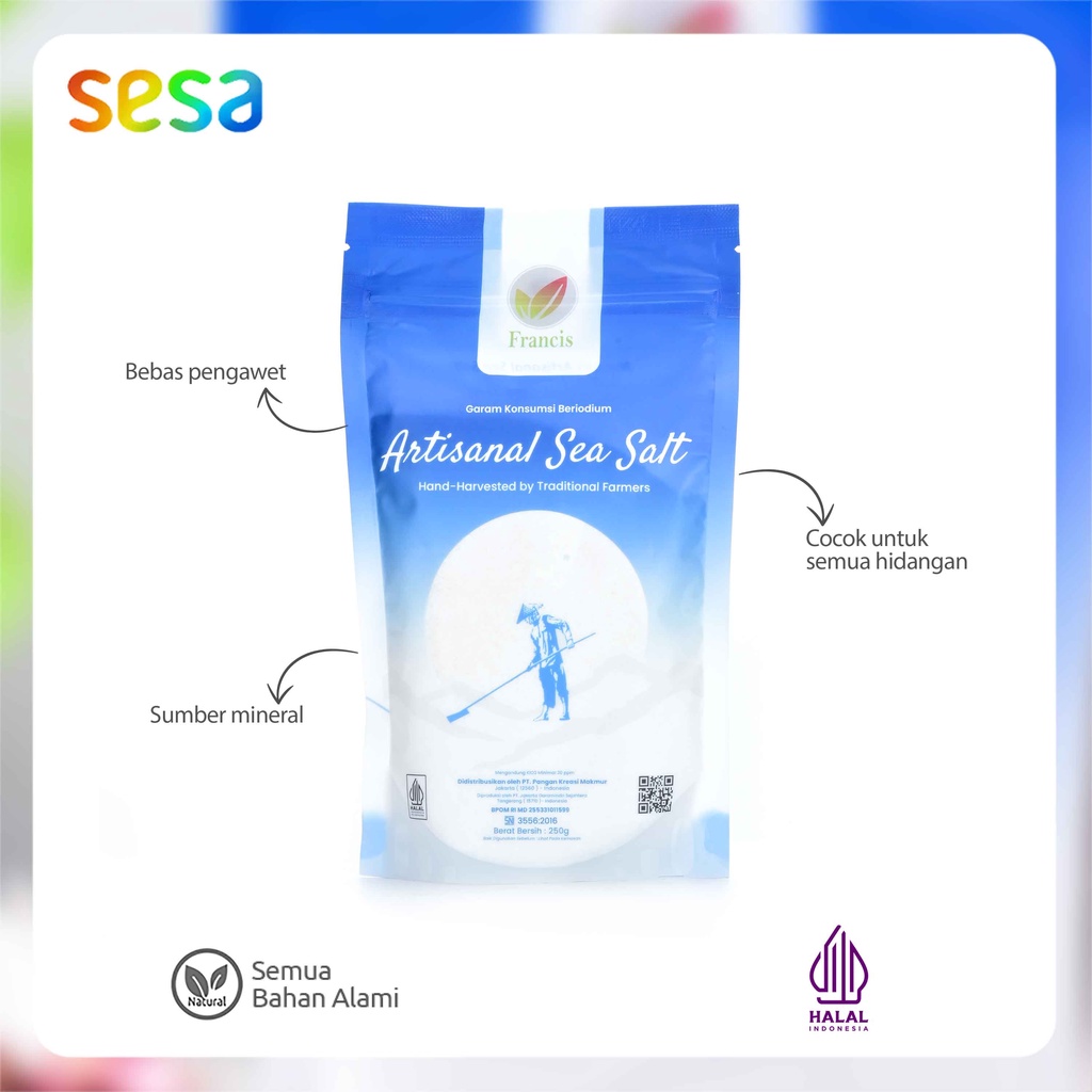 

Francis - Garam Laut Artisanal Sea Salt 250 g