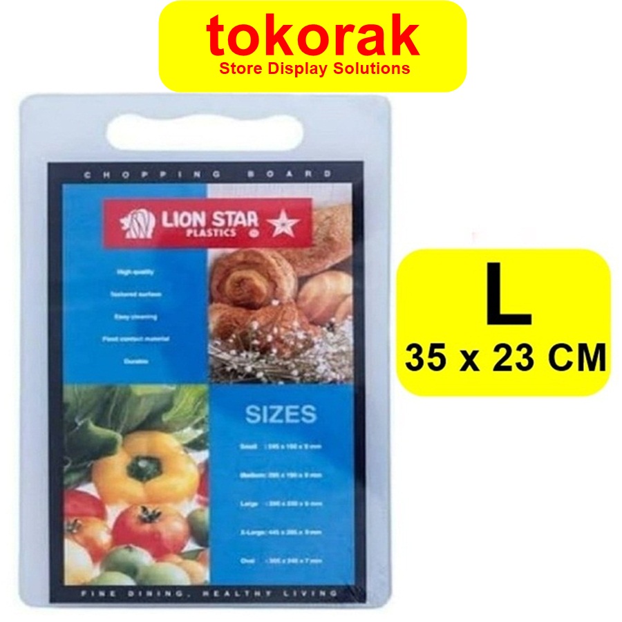 TALENAN CH-1 LION STAR SIZE L PLASTIK - CHOPING BOARD - ALAT POTONG