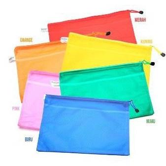

☆ Map Plastik Pocket File Zipper Ukuran Folio dan A4 WARNA / Eselon フ